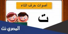 كلمات تحتوي على حرف التاء.. حرف “ت” بالحركات