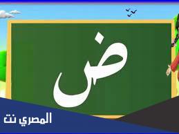 كلمات تحتوي على حرف الضاد