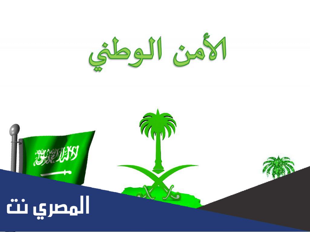 بحث عن الامن الوطني السعودي