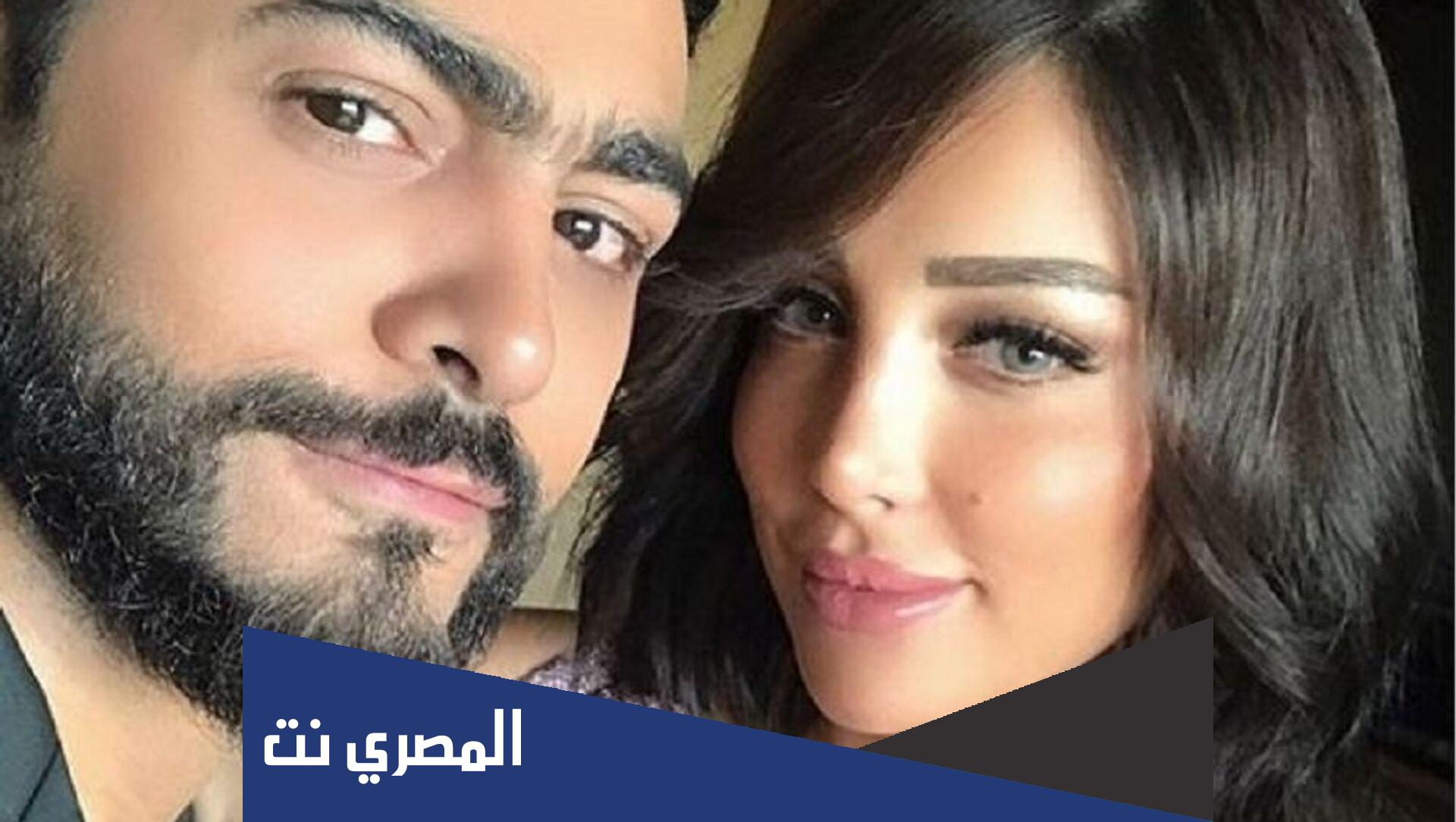 حقيقة انفصال تامر حسني وبسمة بوسيل