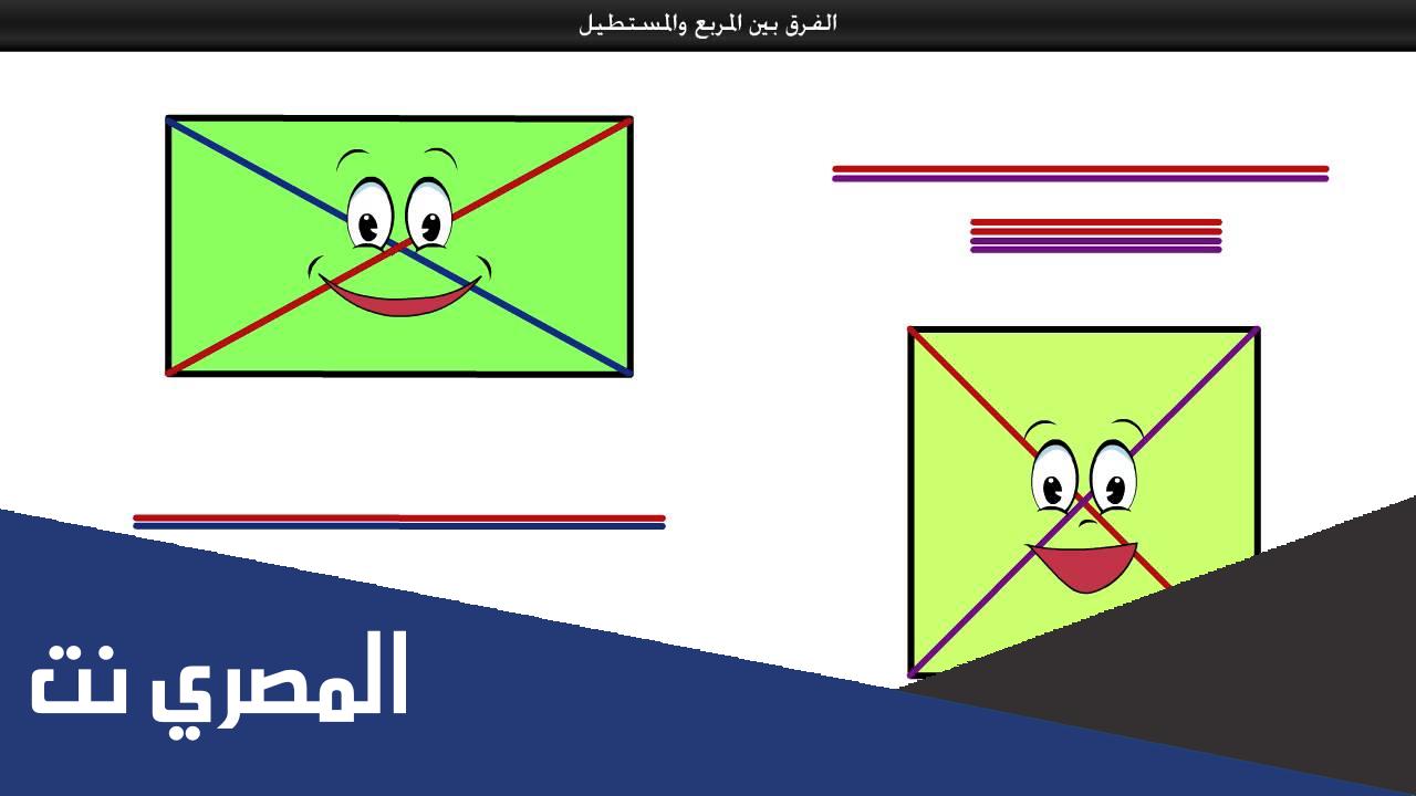 كيف يختلف المربع عن المستطيل