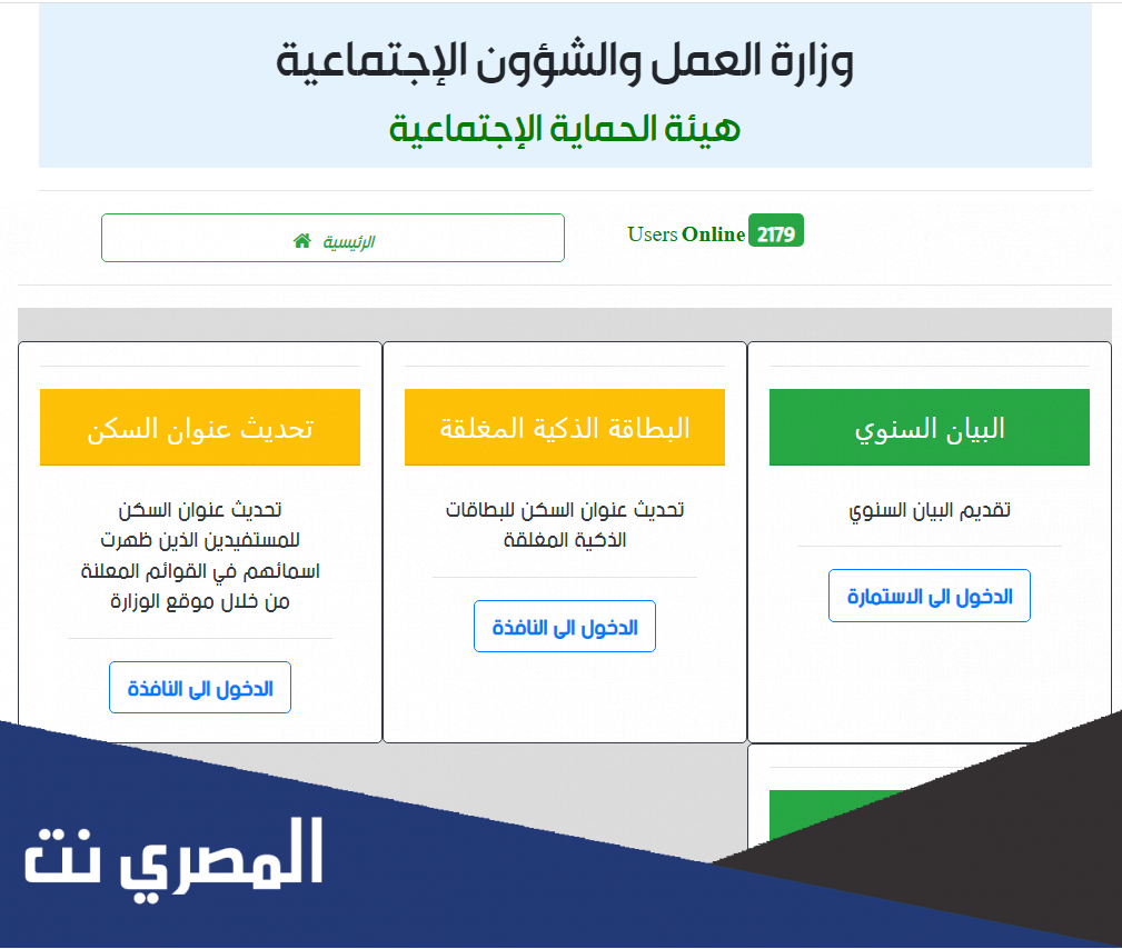 استمارة البيان السنوي للرعاية الاجتماعية 2022