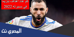 كم عدد أهداف بنزيما في مسيرته 2025