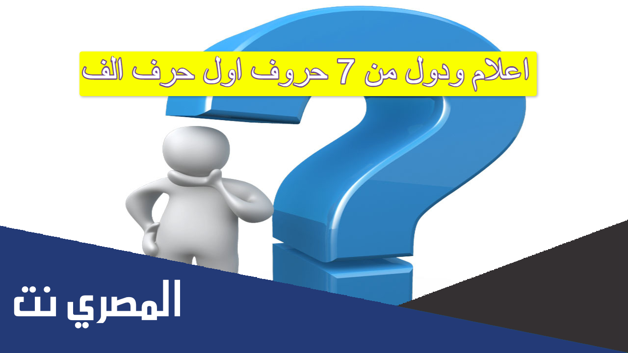 اعلام ودول من 7 حروف اول حرف الف