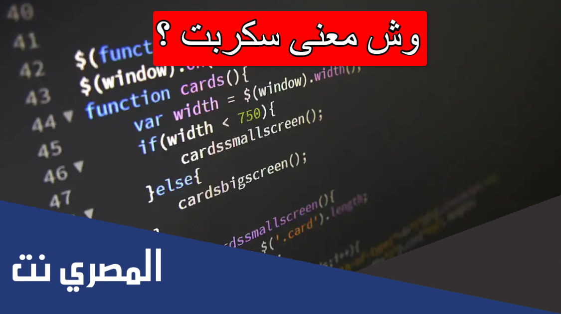 وش معنى سكربت