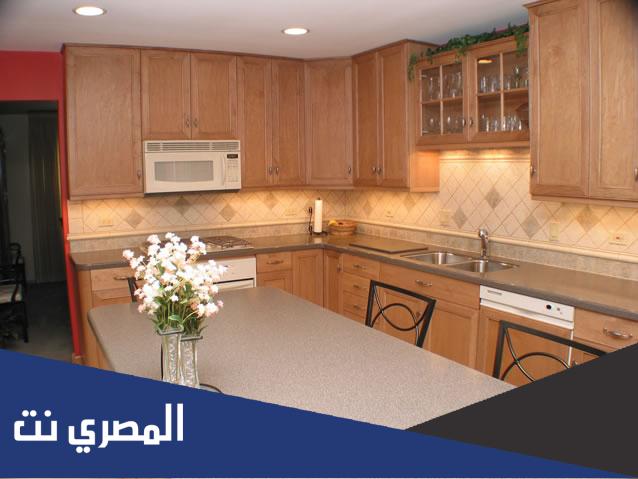 أشكال مطابخ خشب 2023 مودرن