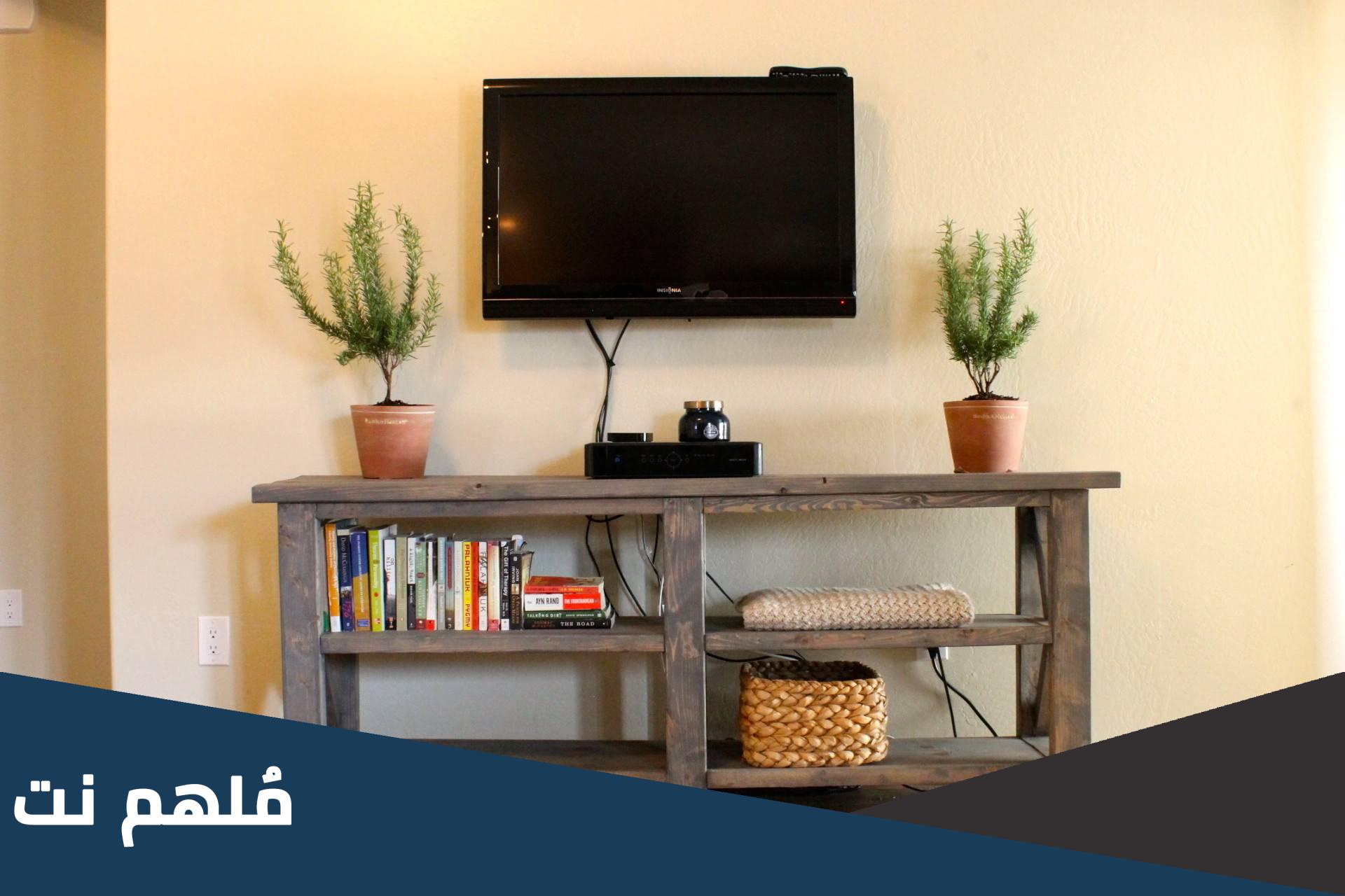 ديكورات شاشات خشبية بسيطة