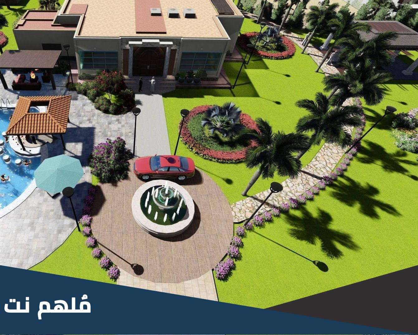 تصميم ديكورات حدائق بالحجر 2023