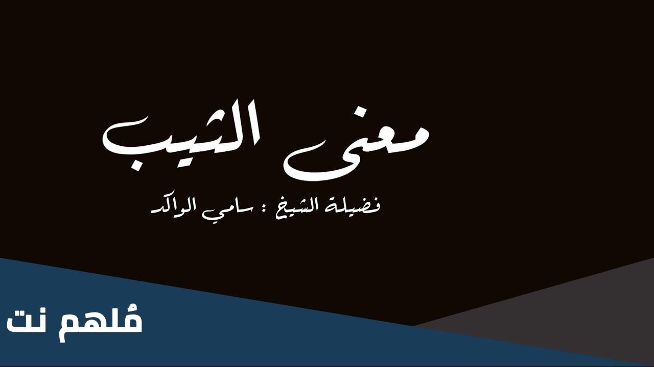 ما معنى الثيب الزاني