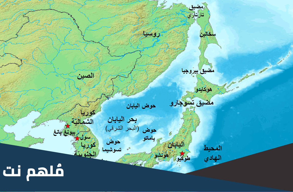 اين يقع مضيق كوريا