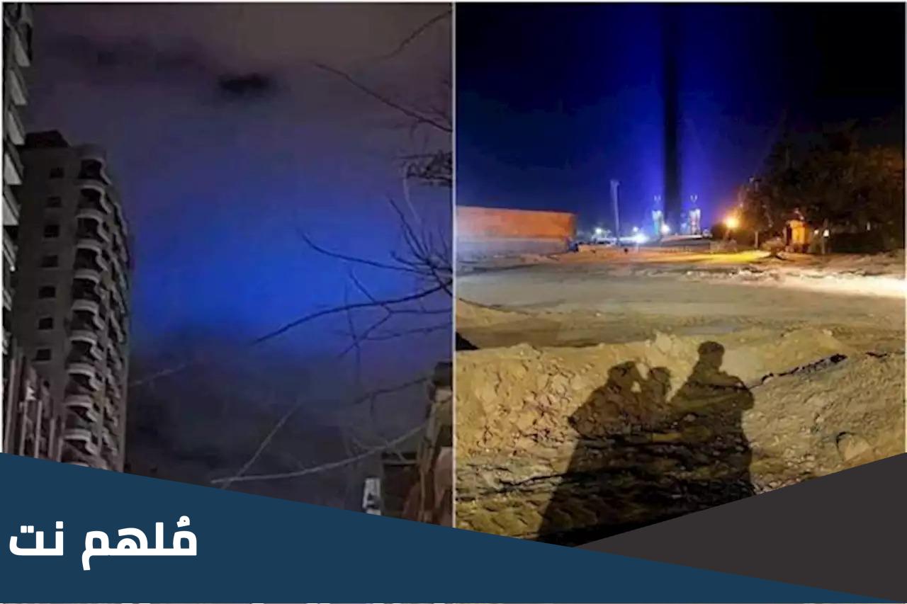 ما هو الضوء الازرق الذي ظهر في مصر
