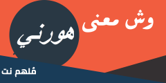 وش يعني كلمه هورني
