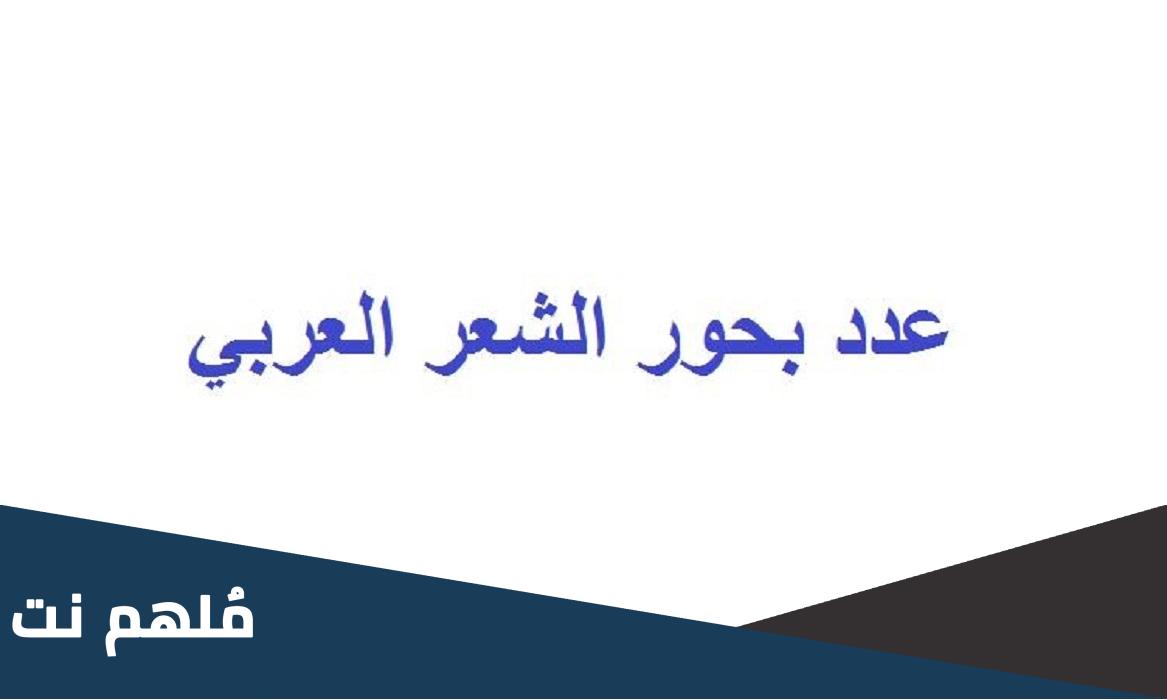 كم عدد بحور الشعر العربي