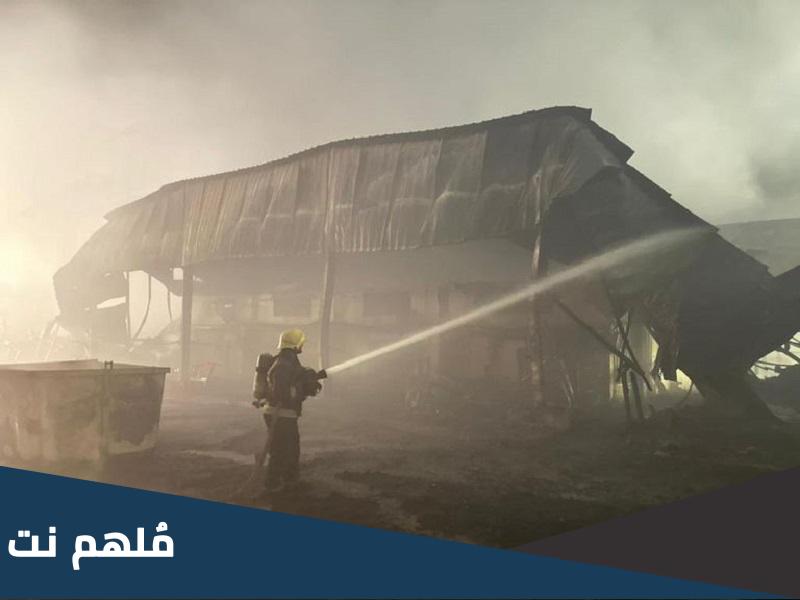تفاصيل حريق سوق الصواريخ في جدة.