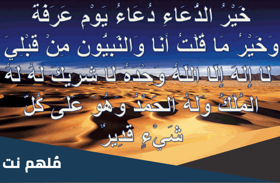 أفضل ما قلت أنا والنبيون عشية عرفة